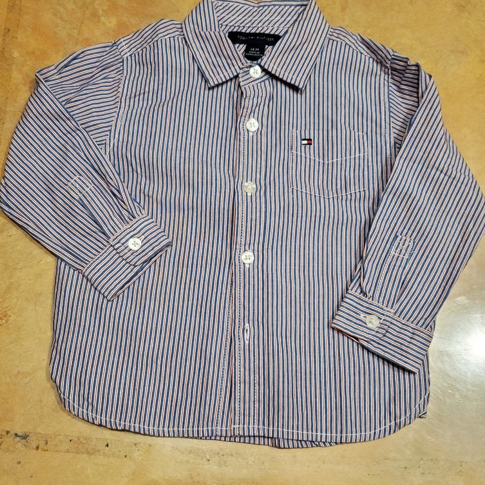 Tommy Hilfiger new button up shirt 18 month